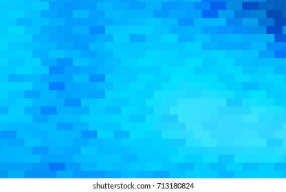 Light BLUE vector polygonal illustration consisting of rectangles. Rectangular design for your business. Creative geometric background in origami style with gradient.