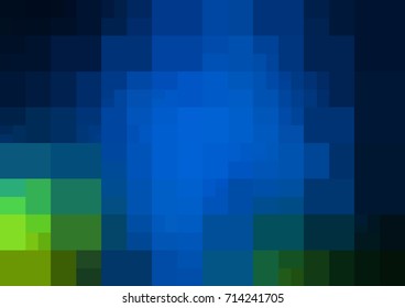 Light BLUE vector polygonal illustration, which consist of rectangles. Rectangular design for your business. Creative geometric background in Origami style with gradient