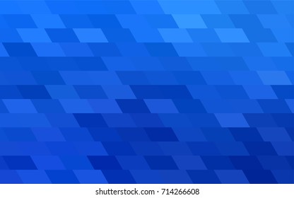 Light BLUE vector polygonal illustration, which consist of rectangles. Rectangular pattern for your business design. Geometric background in Origami style with gradient. 