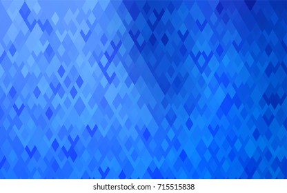 Light BLUE vector polygonal illustration consisting of rectangles. Rectangular design for your business. Creative geometric background in origami style with gradient.