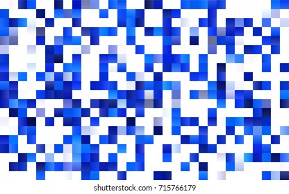Light BLUE vector polygonal illustration, which consist of rectangles. Rectangular pattern for your business design. Geometric background in Origami style with gradient. 