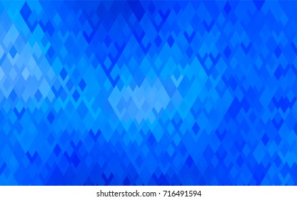 Light BLUE vector polygonal illustration consisting of rectangles. Rectangular design for your business. Creative geometric background in origami style with gradient.