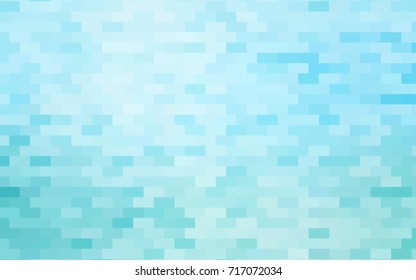 Light BLUE vector polygonal illustration consisting of rectangles. Rectangular design for your business. Creative geometric background in origami style with gradient.