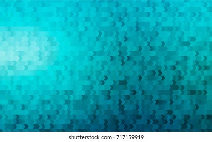 Light BLUE vector polygonal illustration consisting of rectangles. Rectangular design for your business. Creative geometric background in origami style with gradient.