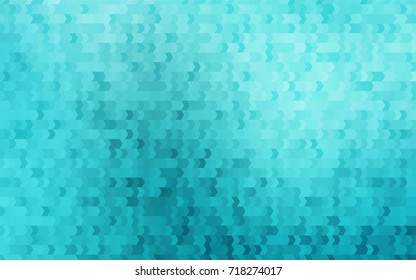 Light BLUE vector polygonal illustration consisting of rectangles. Rectangular design for your business. Creative geometric background in origami style with gradient.