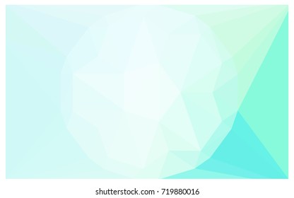 Light BLUE vector polygonal illustration, which consist of triangles with a gemstone in center. Triangular design of a huge diamond for your business. Creative geometric background of gems.