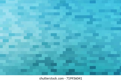 Light BLUE vector polygonal illustration, which consist of rectangles. Rectangular pattern for your business design. Geometric background in Origami style with gradient. 