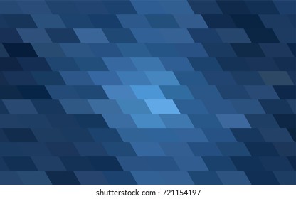 Light BLUE vector polygonal illustration, which consist of rectangles. Rectangular pattern for your business design. Geometric background in Origami style with gradient. 
