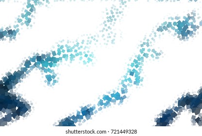 Light BLUE vector polygonal illustration consisting of rectangles. Rectangular design for your business. Creative geometric background in origami style with gradient.