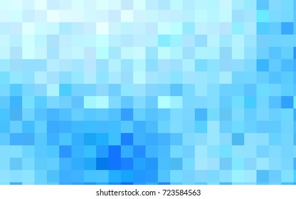 Light BLUE vector polygonal illustration consisting of rectangles. Rectangular design for your business. Creative geometric background in origami style with gradient.