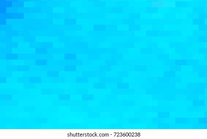 Light BLUE vector polygonal illustration, which consist of rectangles. Rectangular pattern for your business design. Geometric background in Origami style with gradient. 