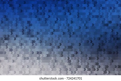 Light BLUE vector polygonal illustration consisting of rectangles. Rectangular design for your business. Creative geometric background in origami style with gradient.