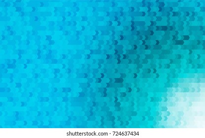 Light BLUE vector polygonal illustration consisting of rectangles. Rectangular design for your business. Creative geometric background in origami style with gradient.