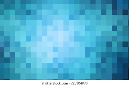 Light BLUE vector polygonal illustration consisting of rectangles. Rectangular design for your business. Creative geometric background in origami style with gradient.