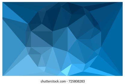 Light BLUE vector polygonal illustration, which consist of triangles with a gemstone in center. Triangular design of a huge diamond for your business. Creative geometric background of gems.