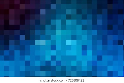 Light BLUE vector polygonal illustration consisting of rectangles. Rectangular design for your business. Creative geometric background in origami style with gradient.