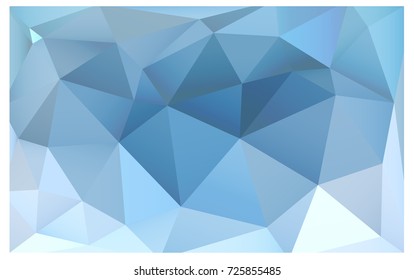 Light BLUE vector polygonal illustration, which consist of triangles. Triangular design for your business. Creative geometric background in Origami style with gradient