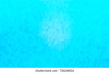 Light BLUE vector polygonal illustration, which consist of rectangles. Rectangular pattern for your business design. Geometric background in Origami style with gradient. 