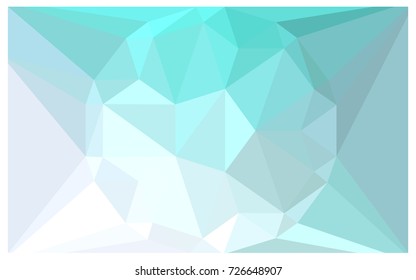 Light BLUE vector polygonal illustration, which consist of triangles with a gemstone in center. Triangular design of a huge diamond for your business. Creative geometric background of gems.