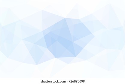 Light BLUE vector polygonal illustration, which consist of triangles. Triangular design for your business. Creative geometric background in Origami style with gradient