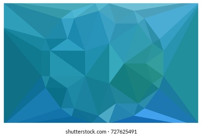 Light BLUE vector polygonal illustration, which consist of triangles with a gemstone in center. Triangular design of a huge diamond for your business. Creative geometric background of gems.