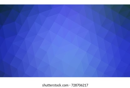 Light BLUE vector polygonal illustration, which consist of triangles. Triangular design for your business. Creative geometric background in Origami style with gradient