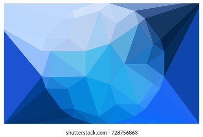 Light BLUE vector polygonal illustration, which consist of triangles with a gemstone in center. Triangular design of a huge diamond for your business. Creative geometric background of gems.