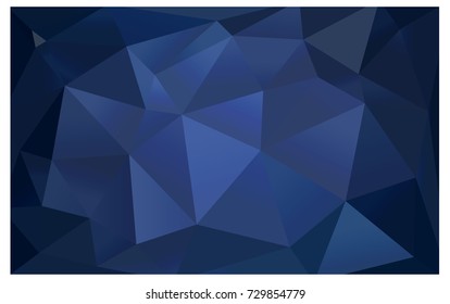 Light BLUE vector polygonal illustration, which consist of triangles. Triangular design for your business. Creative geometric background in Origami style with gradient