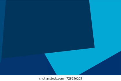 Light BLUE vector polygonal illustration, which consist of rectangles. Rectangular pattern for your business design. Geometric background in Origami style with gradient. 