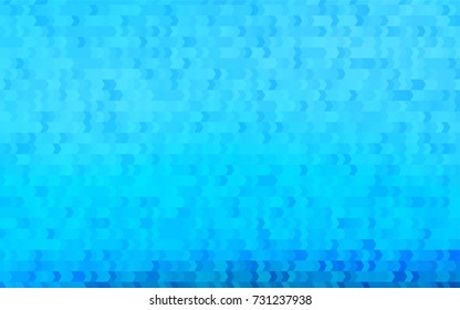 Light BLUE vector polygonal illustration consisting of rectangles. Rectangular design for your business. Creative geometric background in origami style with gradient.