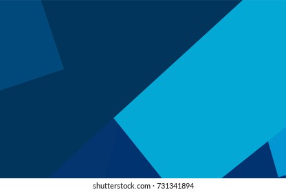 Light BLUE vector polygonal illustration, which consist of rectangles. Rectangular pattern for your business design. Geometric background in Origami style with gradient. 