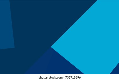 Light BLUE vector polygonal illustration, which consist of rectangles. Rectangular pattern for your business design. Geometric background in Origami style with gradient. 