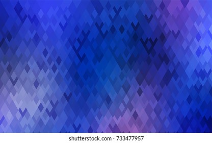 Light BLUE vector polygonal illustration consisting of rectangles. Rectangular design for your business. Creative geometric background in origami style with gradient.