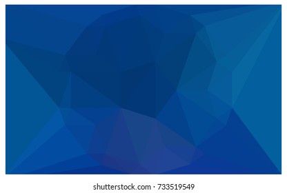 Light BLUE vector polygonal illustration, which consist of triangles with a gemstone in center. Triangular design of a huge diamond for your business. Creative geometric background of gems.