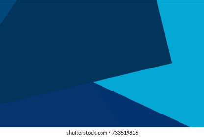 Light BLUE vector polygonal illustration, which consist of rectangles. Rectangular pattern for your business design. Geometric background in Origami style with gradient. 