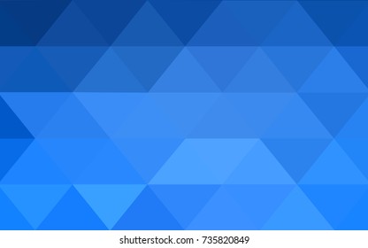 Light BLUE vector polygonal illustration, which consist of triangles. Triangular design for your business. Creative geometric background in Origami style with gradient