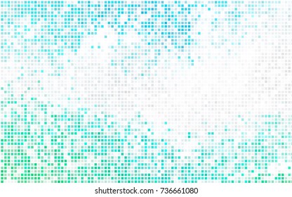 Light BLUE vector polygonal illustration, which consist of rectangles. Rectangular pattern for your business design. Geometric background in Origami style with gradient. 