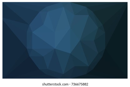 Light BLUE vector polygonal illustration, which consist of triangles with a gemstone in center. Triangular design of a huge diamond for your business. Creative geometric background of gems.
