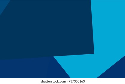 Light BLUE vector polygonal illustration, which consist of rectangles. Rectangular pattern for your business design. Geometric background in Origami style with gradient. 
