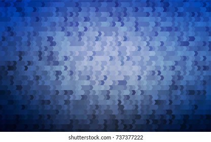 Light BLUE vector polygonal illustration consisting of rectangles. Rectangular design for your business. Creative geometric background in origami style with gradient.