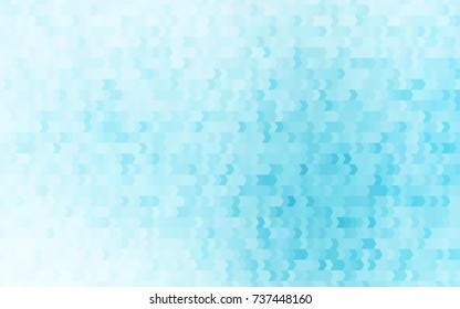 Light BLUE vector polygonal illustration, which consist of rectangles. Rectangular pattern for your business design. Geometric background in Origami style with gradient. 