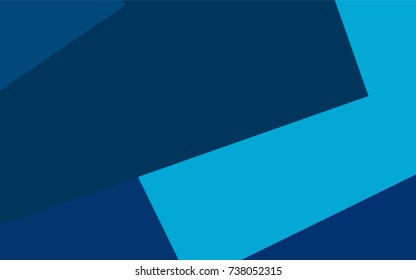 Light BLUE vector polygonal illustration, which consist of rectangles. Rectangular pattern for your business design. Geometric background in Origami style with gradient. 