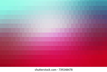 Light BLUE vector polygonal illustration consisting of rectangles. Rectangular design for your business. Creative geometric background in origami style with gradient.