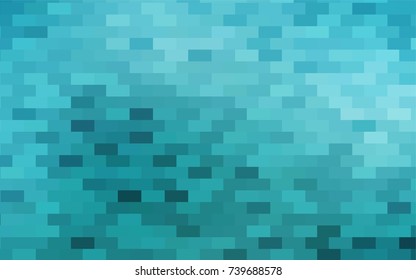 Light BLUE vector polygonal illustration, which consist of rectangles. Rectangular pattern for your business design. Geometric background in Origami style with gradient. 
