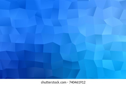 Light BLUE vector polygonal illustration consisting of rectangles. Rectangular design for your business. Creative geometric background in origami style with gradient.