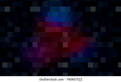Light BLUE vector polygonal illustration, which consist of rectangles. Rectangular pattern for your business design. Geometric background in Origami style with gradient. 