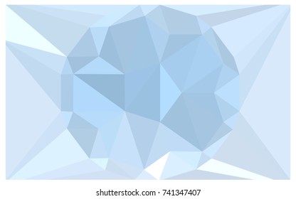 Light BLUE vector polygonal illustration, which consist of triangles with a gemstone in center. Triangular design of a huge diamond for your business. Creative geometric background of gems.