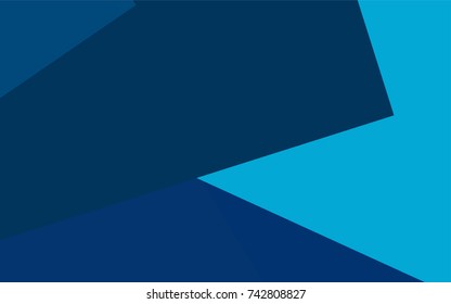 Light BLUE vector polygonal illustration, which consist of rectangles. Rectangular pattern for your business design. Geometric background in Origami style with gradient. 