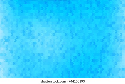 Light BLUE vector polygonal illustration consisting of rectangles. Rectangular design for your business. Creative geometric background in origami style with gradient.
