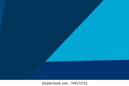 Light BLUE vector polygonal illustration, which consist of rectangles. Rectangular pattern for your business design. Geometric background in Origami style with gradient. 